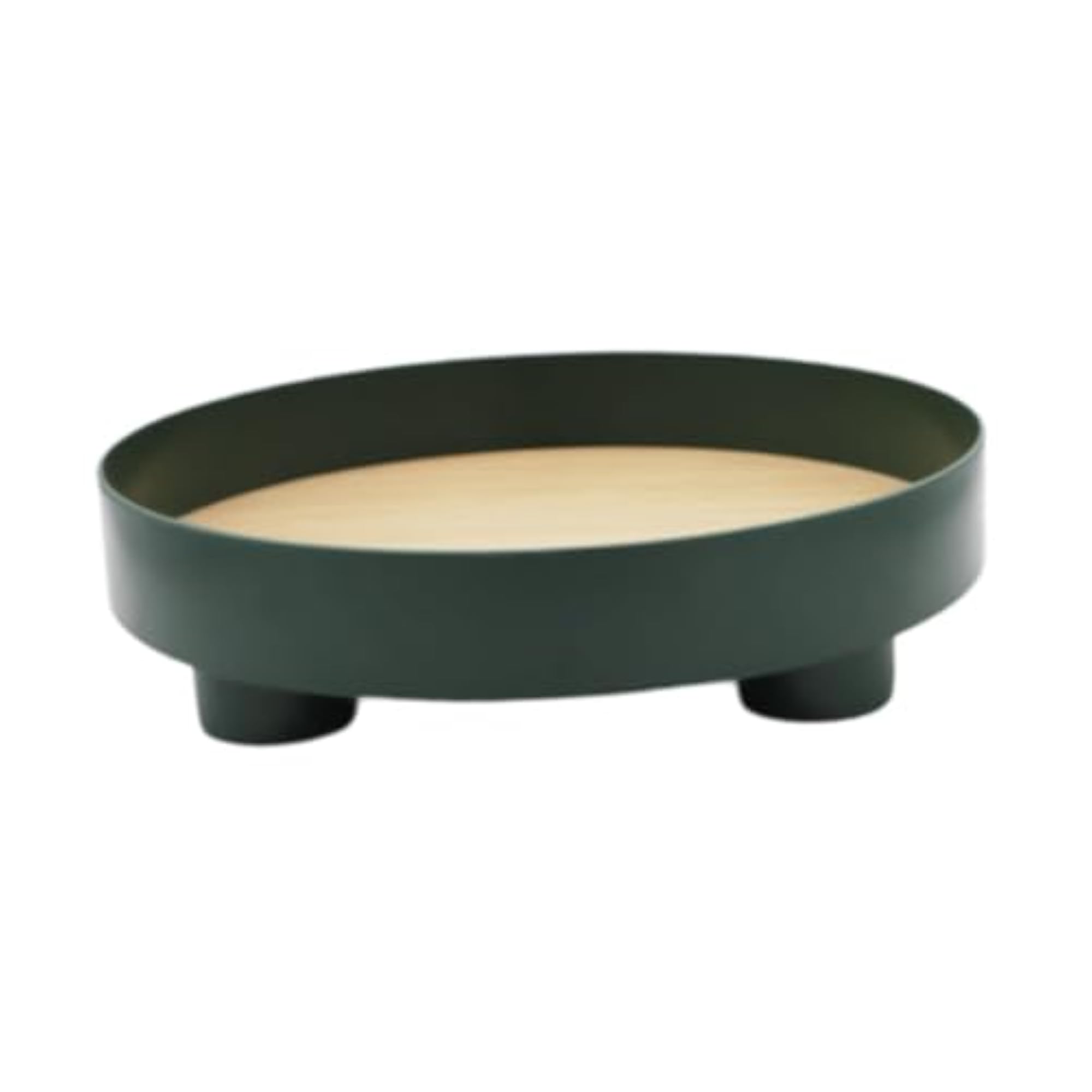 Portable Round Vanity Serving Tray for Hotel & Fruit Bar